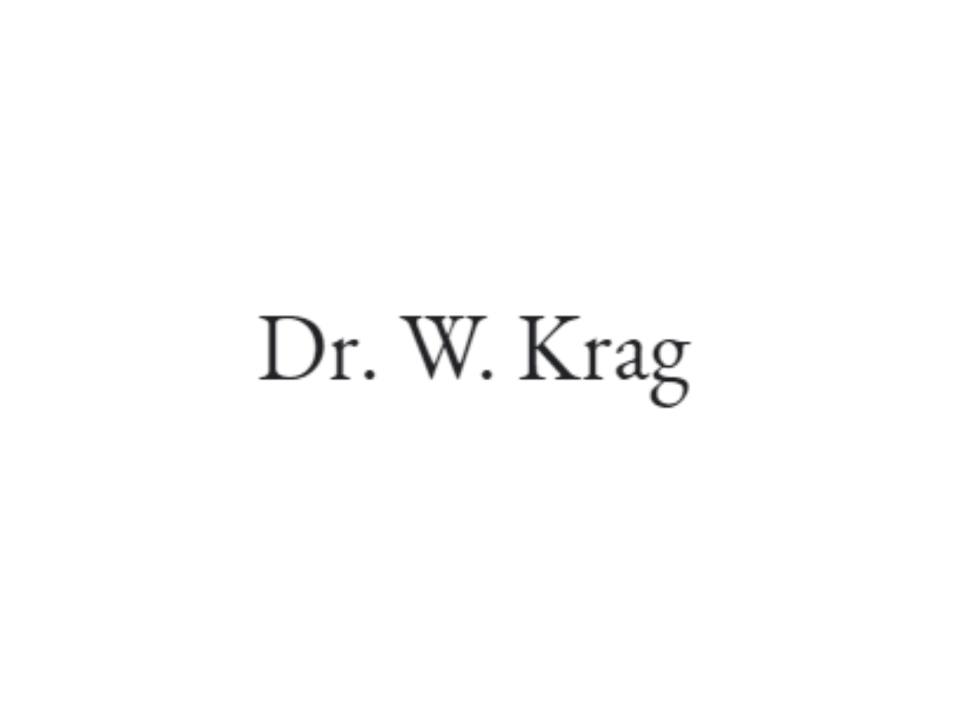 Dr. Krag